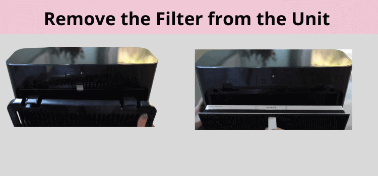 Remove the Filter from the Unit