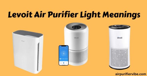 levoit air purifier light meanings